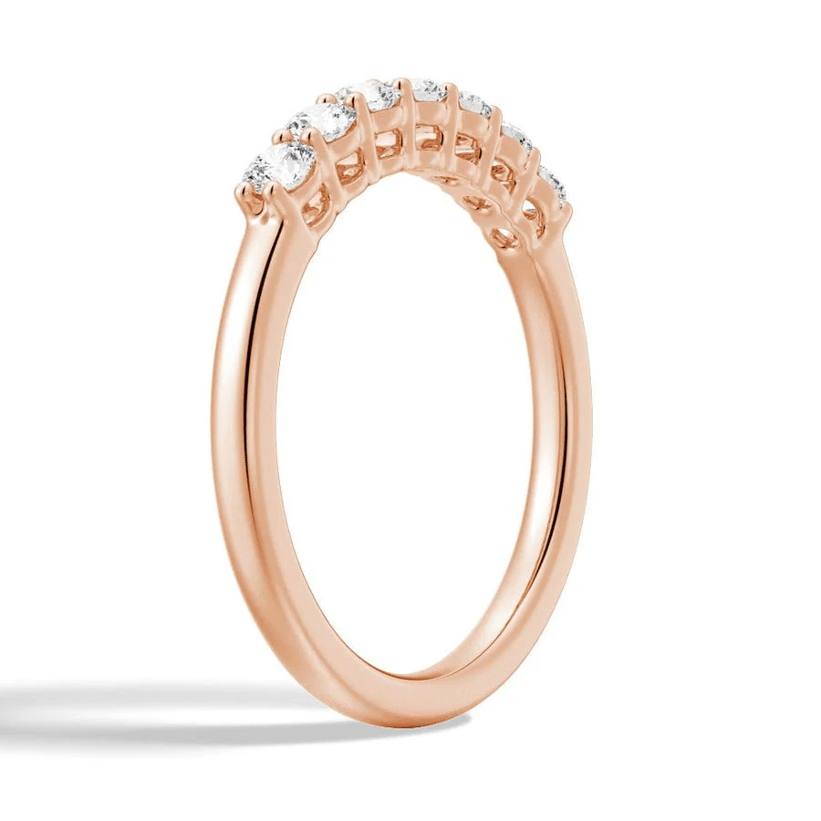 Classic 7 - Stone Moissanite Wedding Band - Novelle Vow