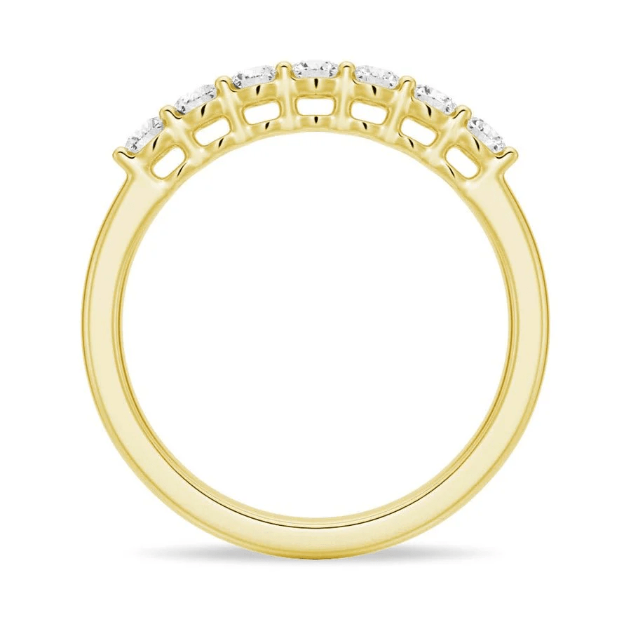 Classic 7 - Stone Moissanite Wedding Band - Novelle Vow