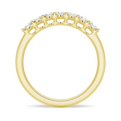 Classic 7 - Stone Moissanite Wedding Band - Novelle Vow