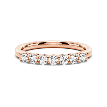 Classic 7 - Stone Moissanite Wedding Band - Novelle Vow