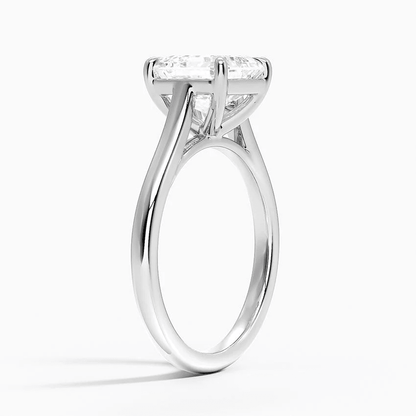 Classic Asscher Cut Solitaire Moissanite Engagement Ring - Novelle Vow