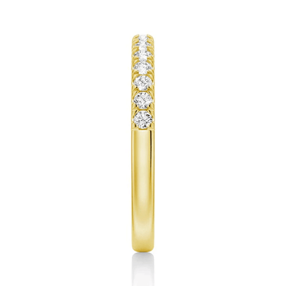 Classic French Pavé Moissanite Wedding Band (2mm) - Novelle Vow