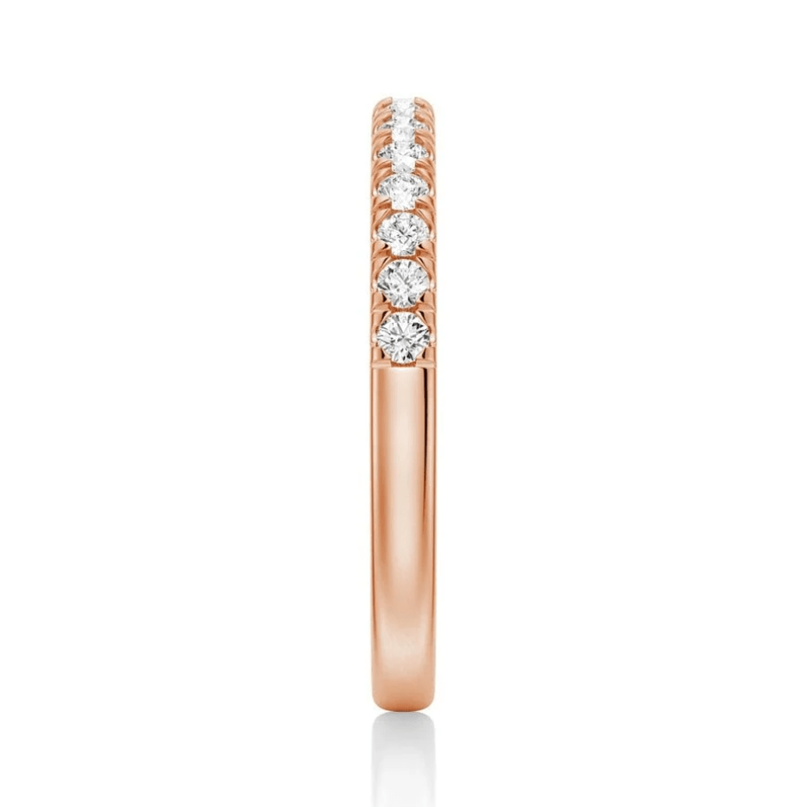 Classic French Pavé Moissanite Wedding Band (2mm) - Novelle Vow