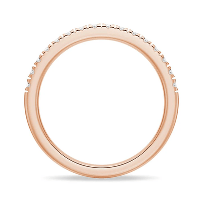 Classic French Pavé Moissanite Wedding Band (2mm) - Novelle Vow