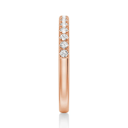 Classic French Pavé Moissanite Wedding Band (2mm) - Novelle Vow