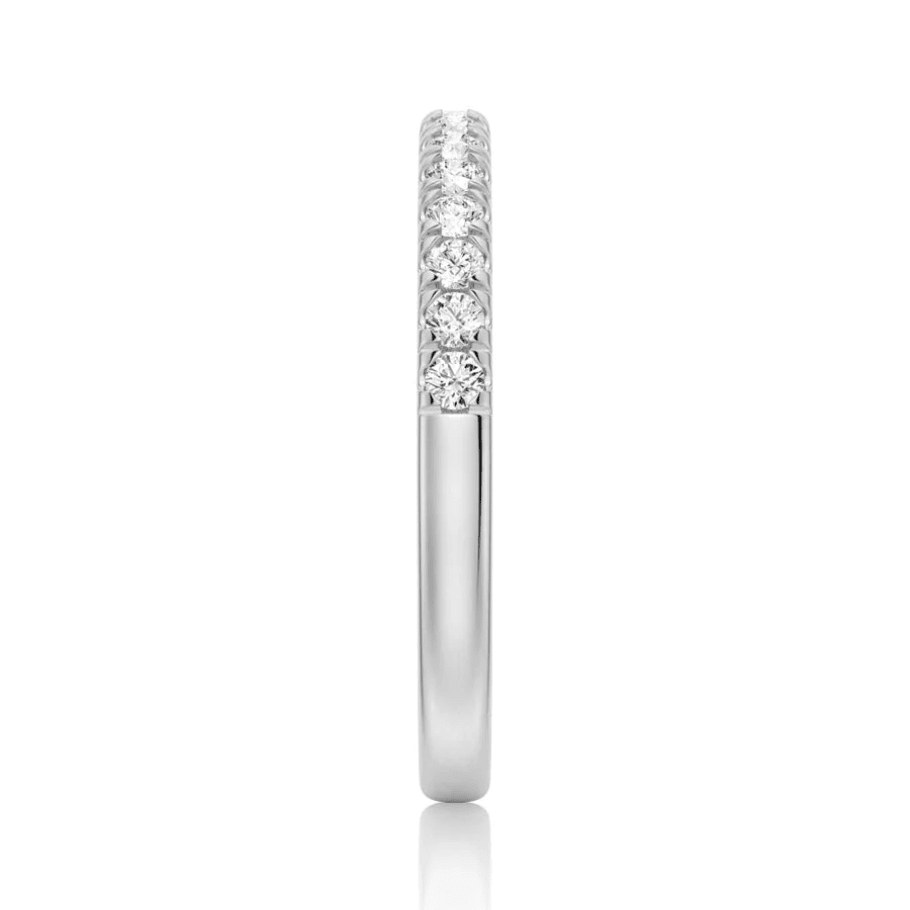 Classic French Pavé Moissanite Wedding Band (2mm) - Novelle Vow