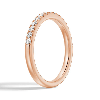 Classic French Pavé Moissanite Wedding Band (2mm) - Novelle Vow