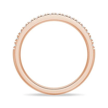 Classic French Pavé Moissanite Wedding Band (2mm) - Novelle Vow