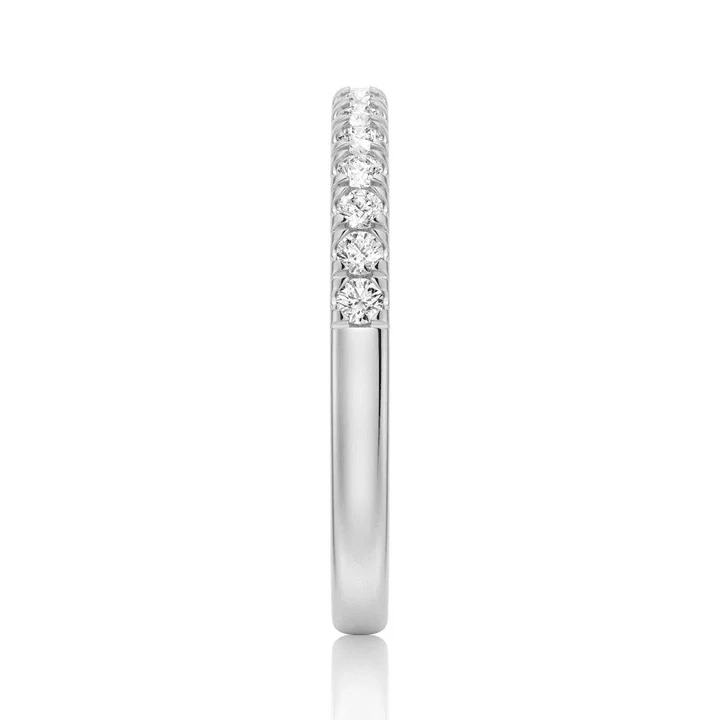 Classic French Pavé Moissanite Wedding Band (2mm) - Novelle Vow