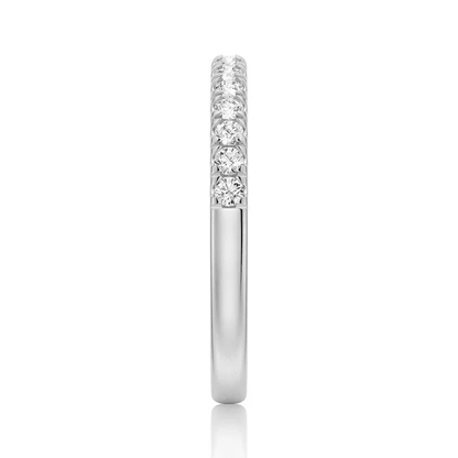 Classic French Pavé Moissanite Wedding Band (2mm) - Novelle Vow