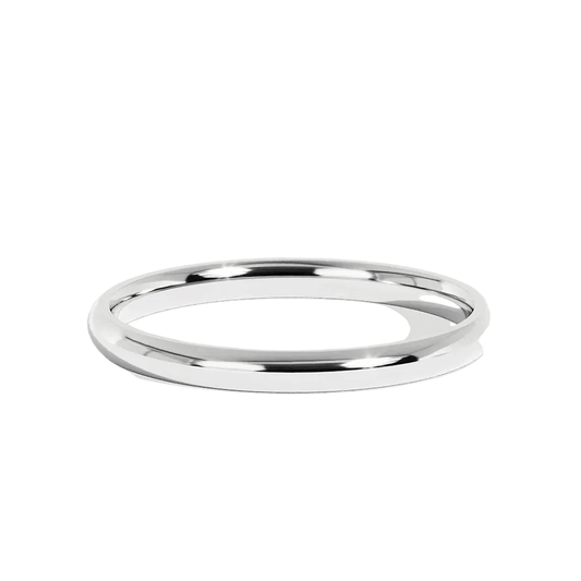 Classic High - Polished Dome Wedding Band (2mm–8mm) - Novelle Vow
