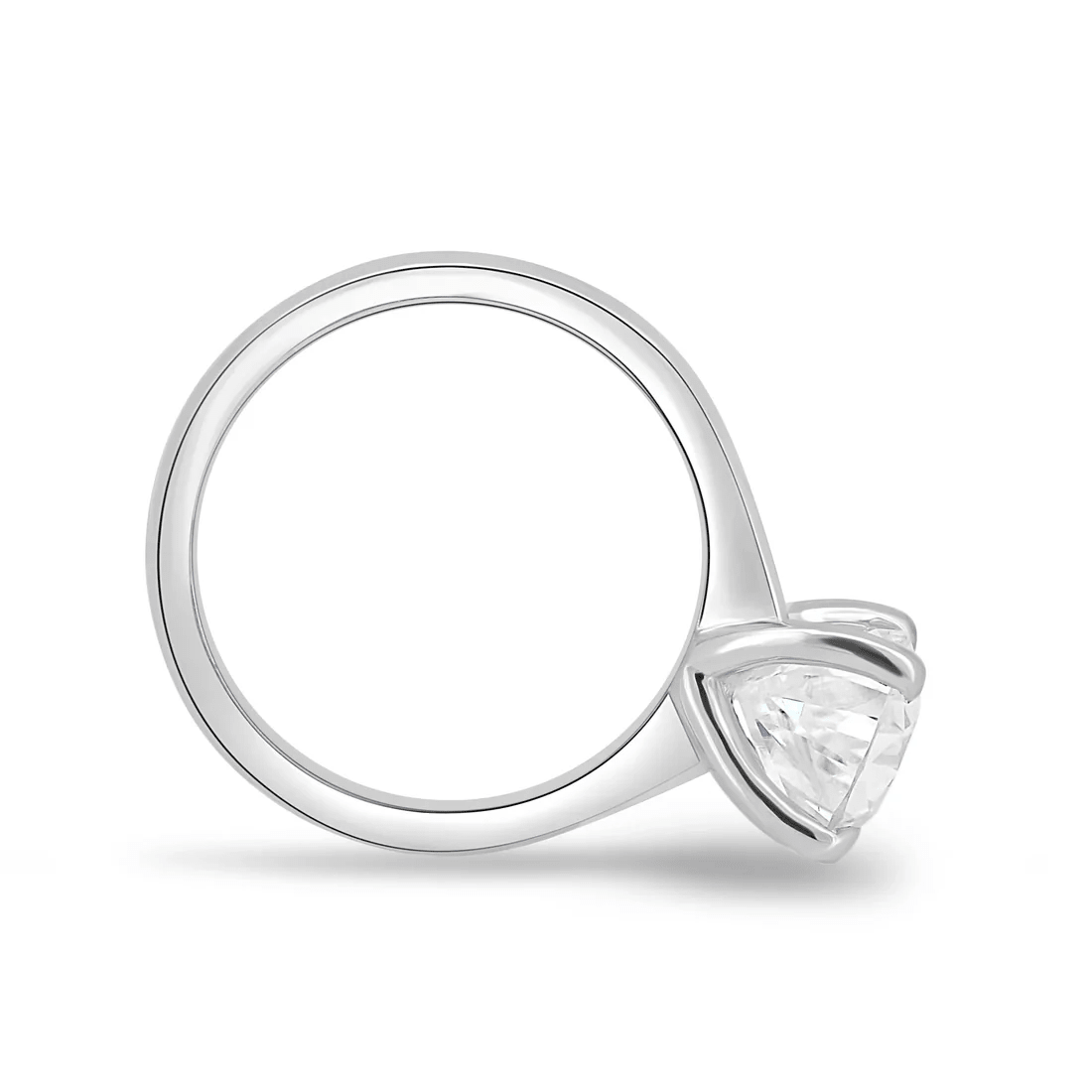 Classic Pear Cut Solitaire Moissanite Engagement Ring - Novelle Vow