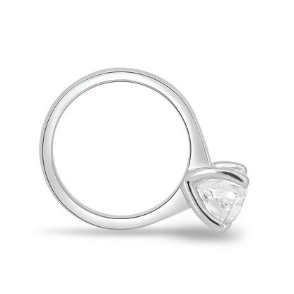 Classic Pear Cut Solitaire Moissanite Engagement Ring - Novelle Vow