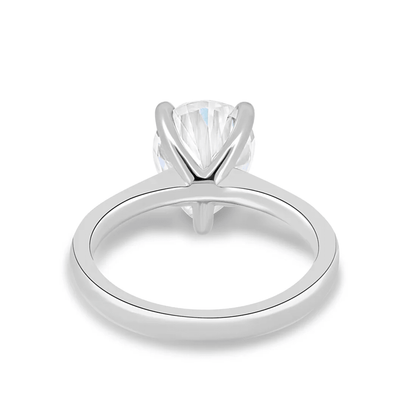 Classic Pear Cut Solitaire Moissanite Engagement Ring - Novelle Vow