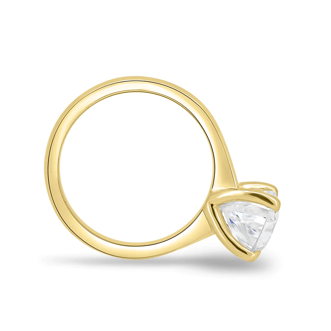 Classic Pear Cut Solitaire Moissanite Engagement Ring - Novelle Vow