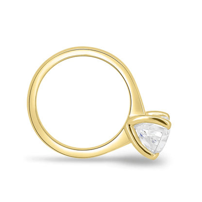 Classic Pear Cut Solitaire Moissanite Engagement Ring - Novelle Vow