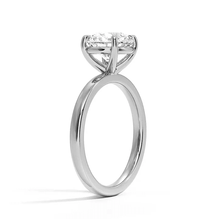 Classic Round Cut Moissanite Solitaire Ring – Timeless Elegance - Novelle Vow
