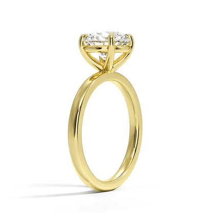 Classic Round Cut Moissanite Solitaire Ring – Timeless Elegance - Novelle Vow
