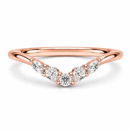 curved-multi-shape-moissanite-wedding-band-rose-gold-front