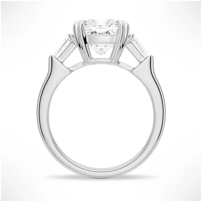 Cushion Cut Tapered Baguette Engagement Ring - Novelle Vow