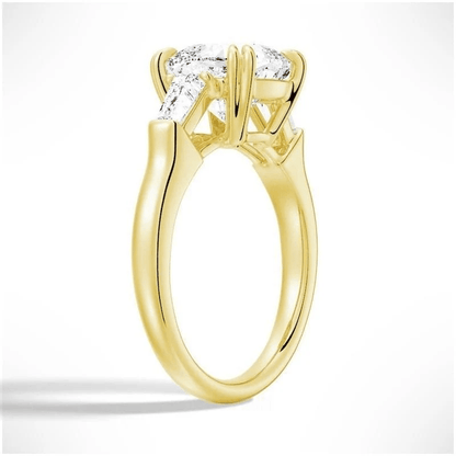 Cushion Cut Tapered Baguette Engagement Ring - Novelle Vow