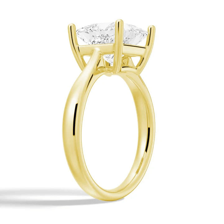 Dainty Princess Cut Solitaire Moissanite Engagement Ring - Novelle Vow