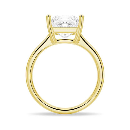 Dainty Princess Cut Solitaire Moissanite Engagement Ring - Novelle Vow