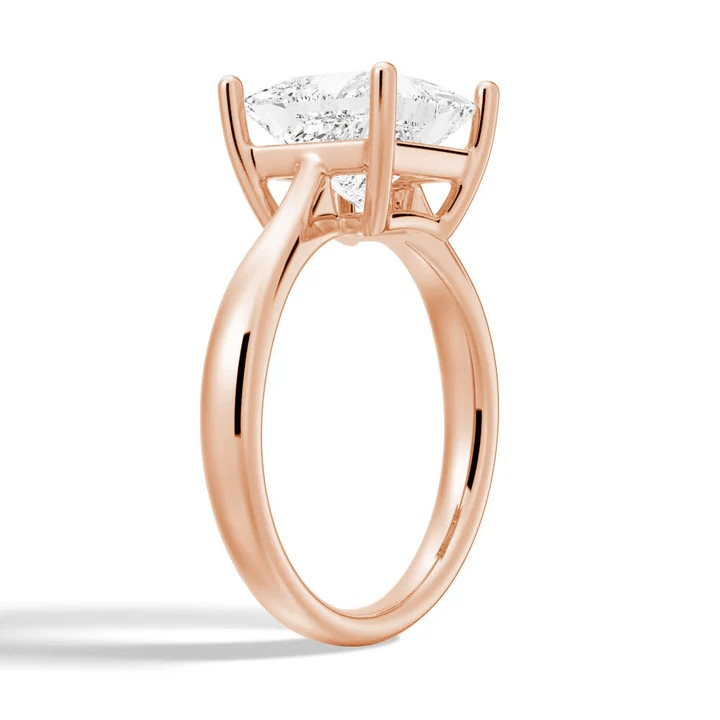 Dainty Princess Cut Solitaire Moissanite Engagement Ring - Novelle Vow