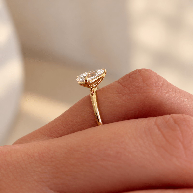 Double Pear Moissanite Toi et Moi Engagement Ring - Novelle Vow