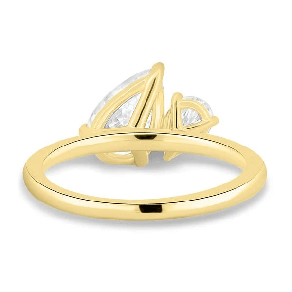 Double Pear Moissanite Toi et Moi Engagement Ring - Novelle Vow