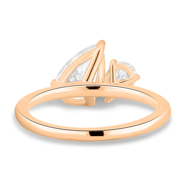Double Pear Moissanite Toi et Moi Engagement Ring - Novelle Vow