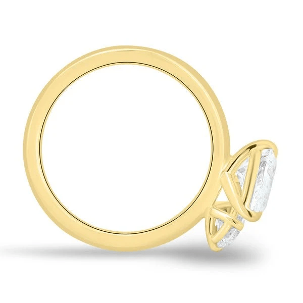 Double Pear Moissanite Toi et Moi Engagement Ring - Novelle Vow