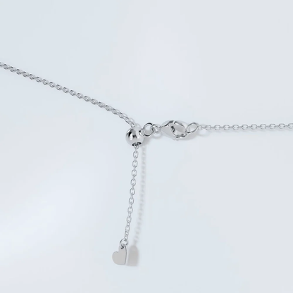 East-West Two-Stone Moissanite Pendant Necklace