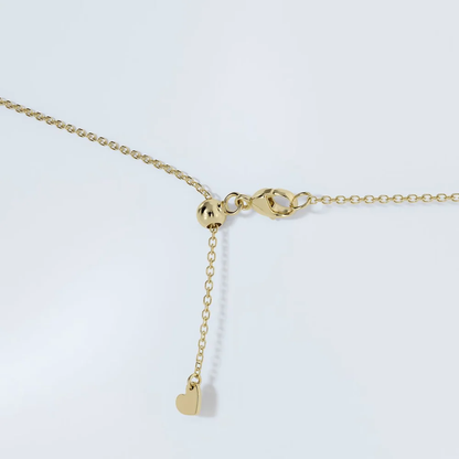 East-West Two-Stone Moissanite Pendant Necklace