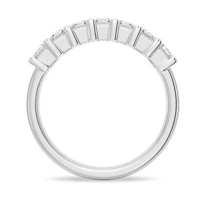 Emerald Cut Moissanite Eternity Stacking Band - Novelle Vow