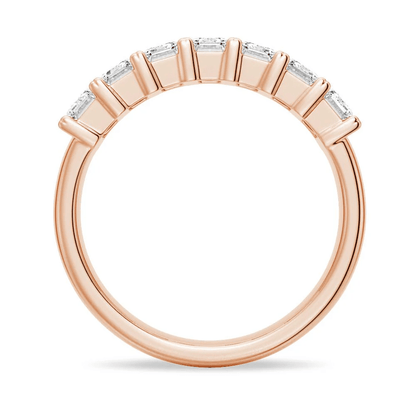 Emerald Cut Moissanite Eternity Stacking Band - Novelle Vow
