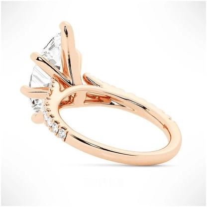 Marquise-Cut Moissanite Engagement Ring with Split-Shank Band - Novelle Vow