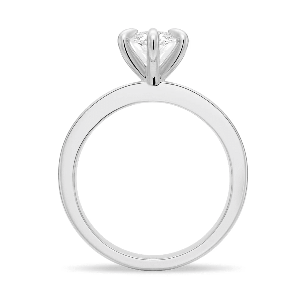 Marquise Moissanite Engagement Ring with Channel-Set Band - Novelle Vow