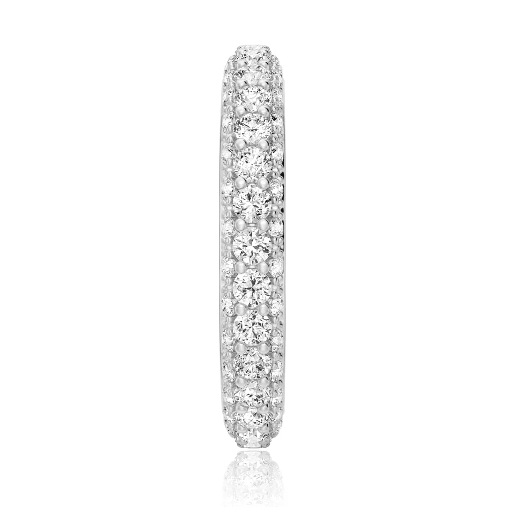 Micropavé Round Moissanite Eternity Band - Novelle Vow