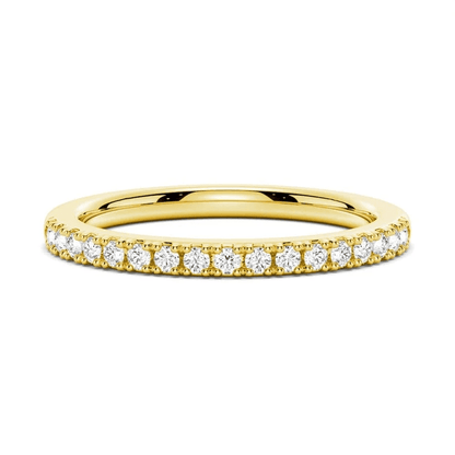 Oval Moissanite Engagement Ring and Pavé Wedding Band Set - Novelle Vow