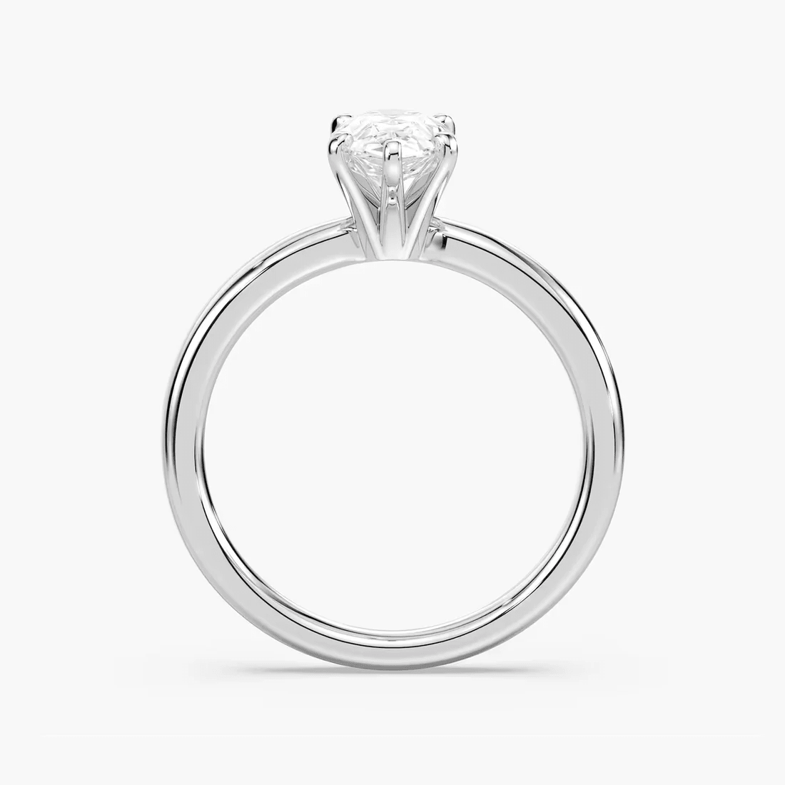 Pear Cut Moissanite Solitaire Engagement Ring - Novelle Vow