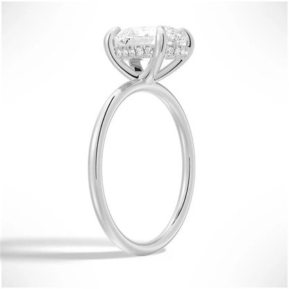 Pear Moissanite Solitaire Engagement Ring Teardrop Minimalist Design - Novelle Vow