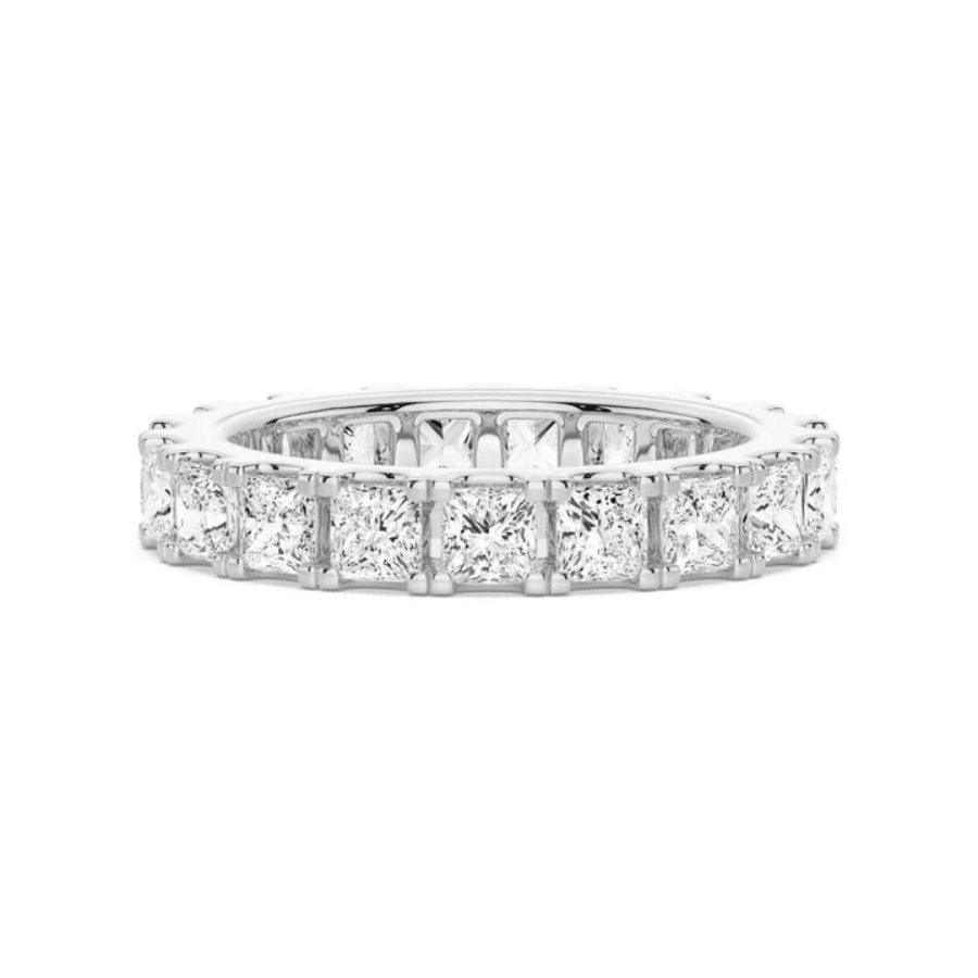 Princess Cut Moissanite Full Eternity Band - Novelle Vow