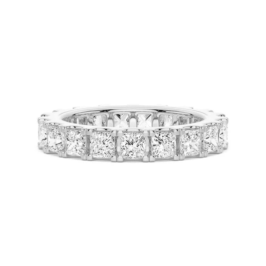 Princess Cut Moissanite Full Eternity Band - Novelle Vow