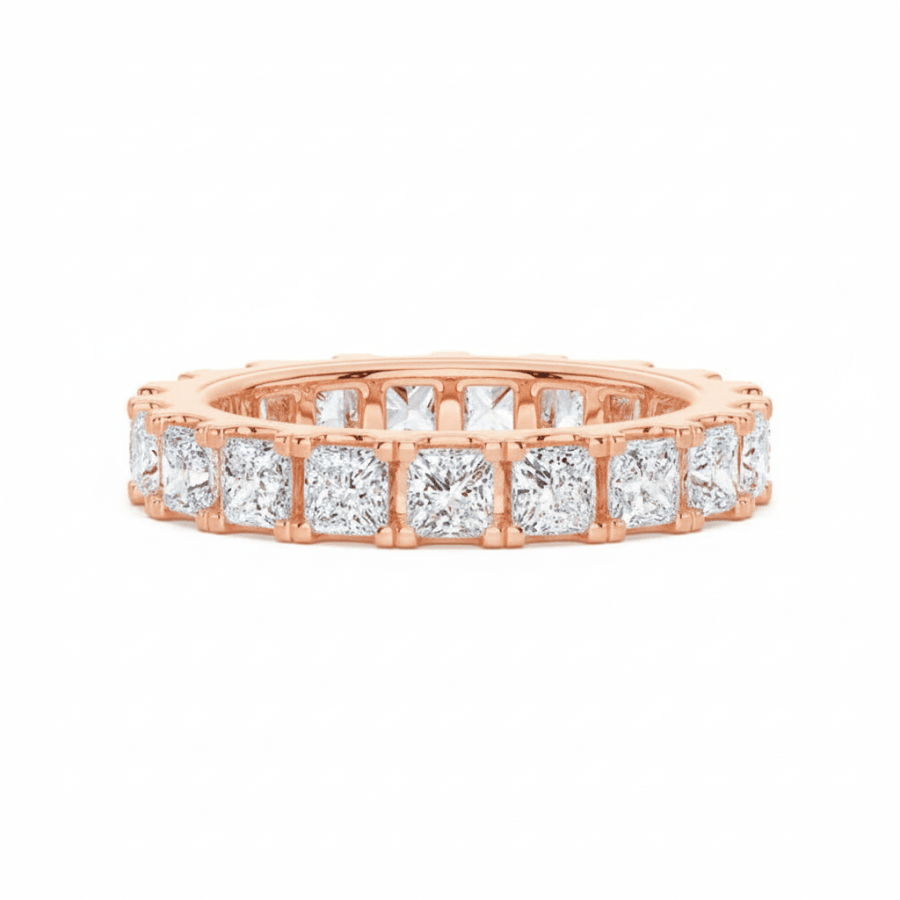Princess Cut Moissanite Full Eternity Band - Novelle Vow