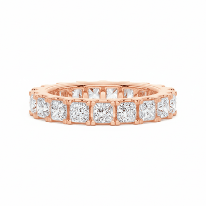 Princess Cut Moissanite Full Eternity Band - Novelle Vow