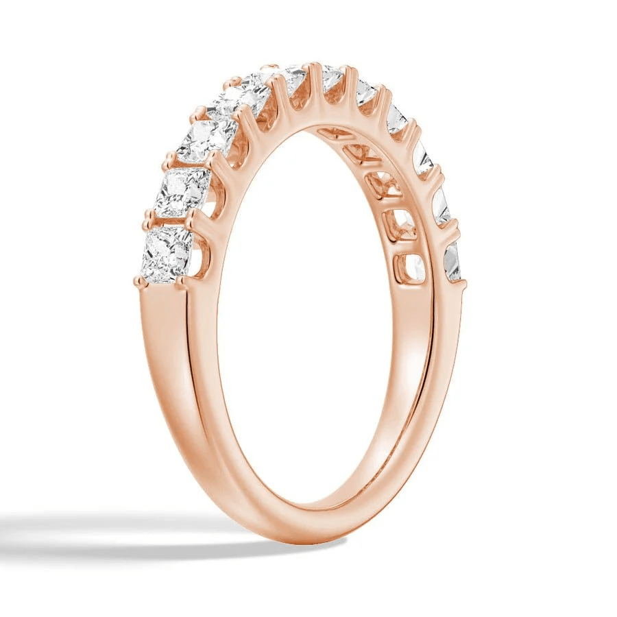 Princess Cut Multi - Row Moissanite Anniversary Band - Novelle Vow