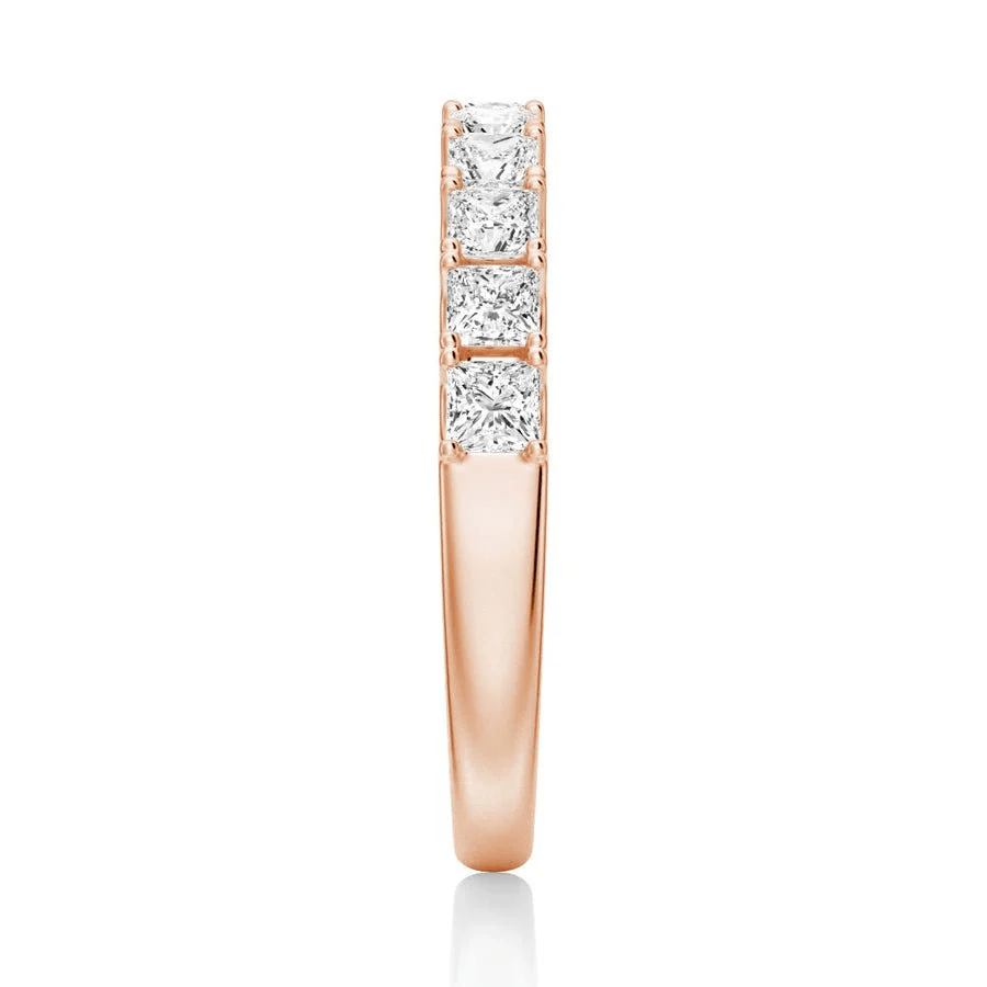 Princess Cut Multi - Row Moissanite Anniversary Band - Novelle Vow