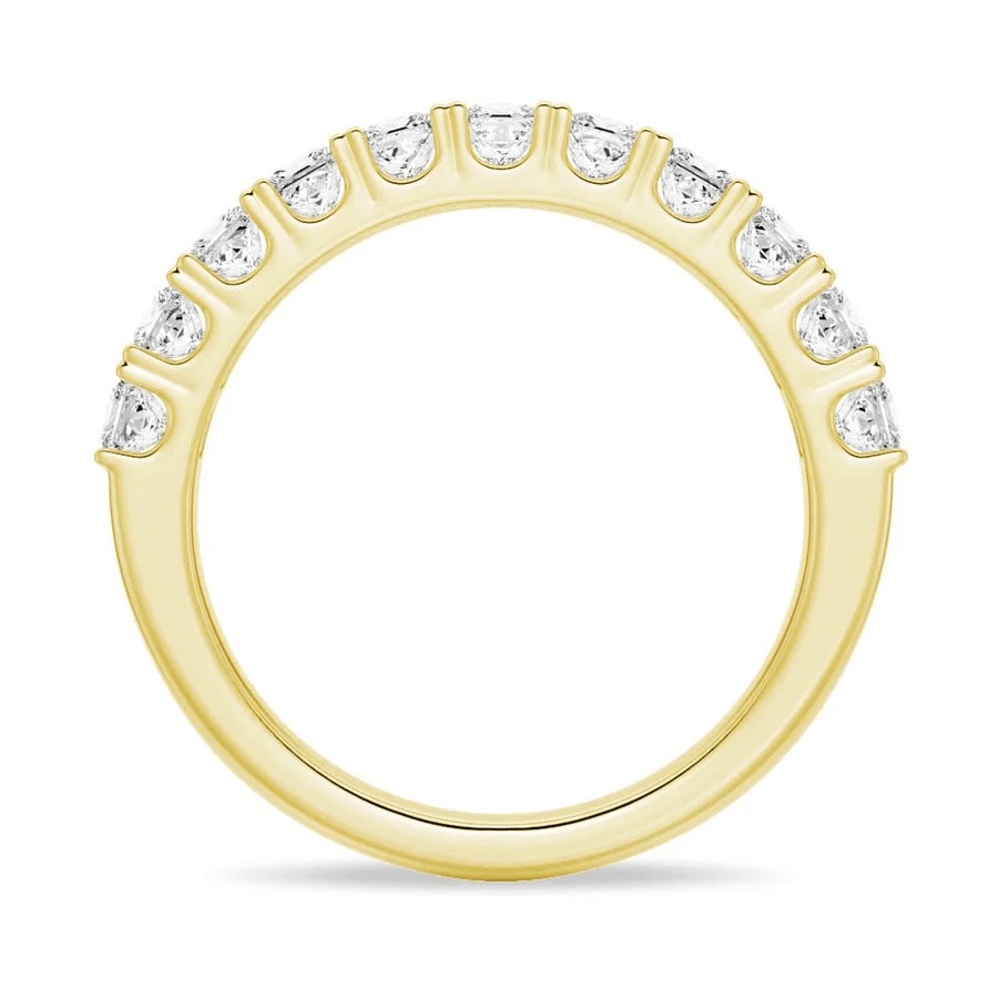 Princess Cut Multi - Row Moissanite Anniversary Band - Novelle Vow