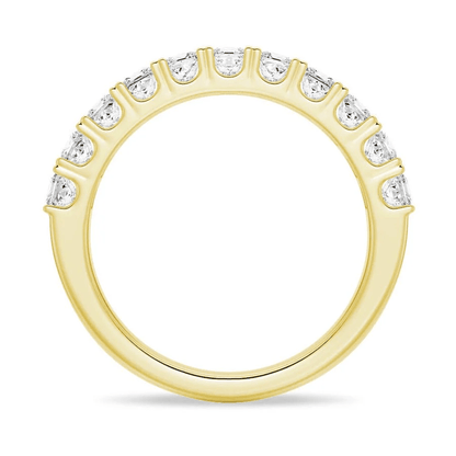 Princess Cut Multi - Row Moissanite Anniversary Band - Novelle Vow